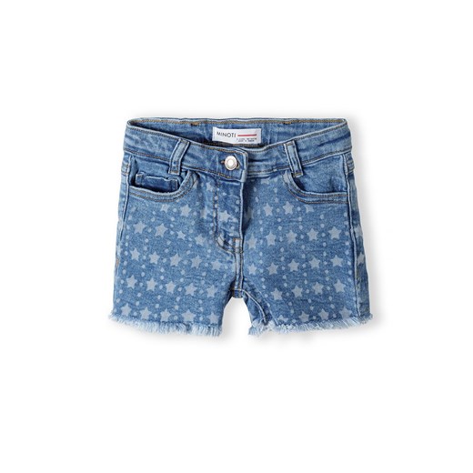 Jeansowe krótkie spodenki w gwiazdki dziewczęce ze sklepu 5.10.15 w kategorii Spodenki dziewczęce - zdjęcie 169712179