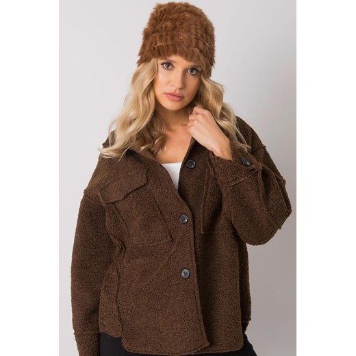 Jasna brązowy futrzana czapka ze sklepu 5.10.15 w kategorii Czapki zimowe damskie - zdjęcie 169712186