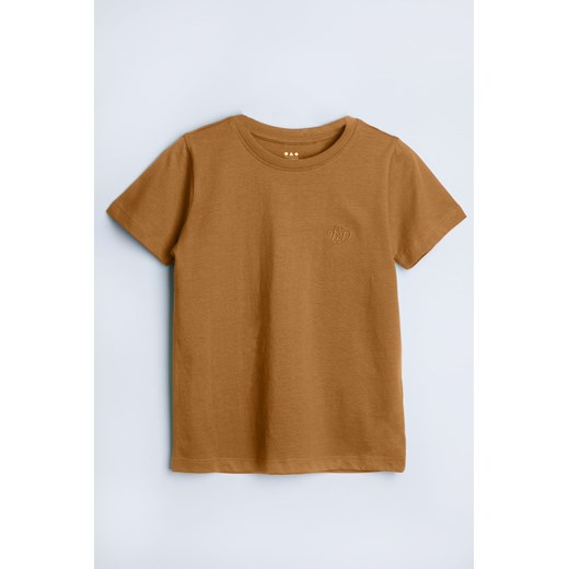 Dzianinowy t-shirt w kolorze beżowym - unisex - Limited Edition 158 5.10.15 promocja