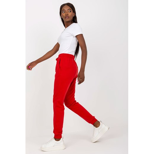 Czerwone dresowe spodnie basic jogger Basic Feel Good L 5.10.15