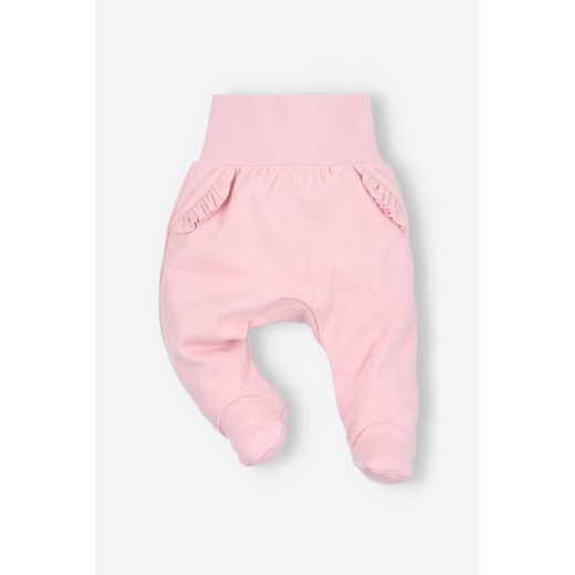 Półśpiochy niemowlęce z bawełny organicznej dla dziewczynki ze sklepu 5.10.15 w kategorii Spodnie i półśpiochy - zdjęcie 169713198
