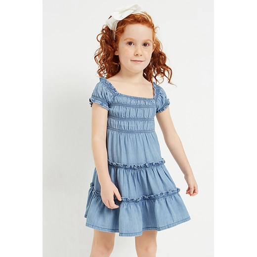 Lekka sukienka dla dziewczynki Mayoral - niebieska ze sklepu 5.10.15 w kategorii Sukienki dziewczęce - zdjęcie 169713219