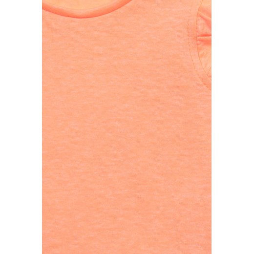 Pomarańczowa bluzka dzianinowa dziewczęca z falbankami Minoti 98/104 5.10.15