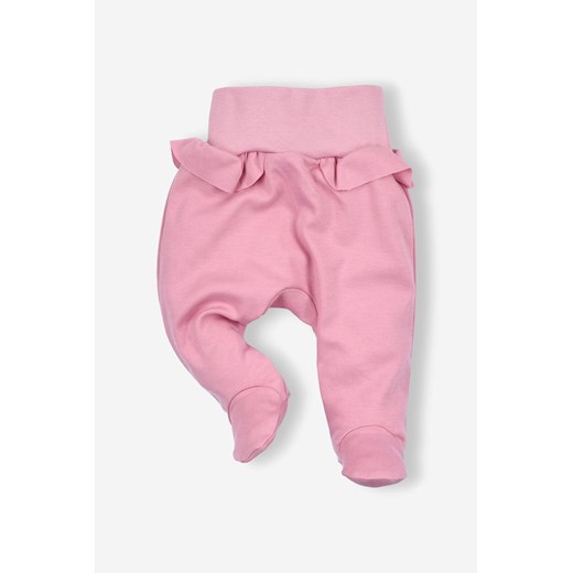 Półśpiochy niemowlęce z bawełny organicznej dla dziewczynki ze sklepu 5.10.15 w kategorii Spodnie i półśpiochy - zdjęcie 169713378
