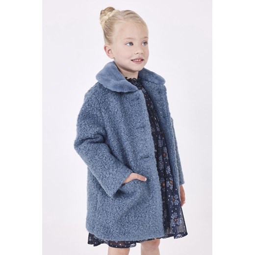 Niebieski płaszcz dziewczęcy ze sklepu 5.10.15 w kategorii Płaszcze dziewczęce - zdjęcie 169713477