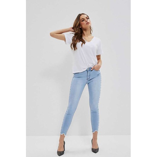 Spodnie jeansowe damskie niebieskie ze sklepu 5.10.15 w kategorii Jeansy damskie - zdjęcie 169713675