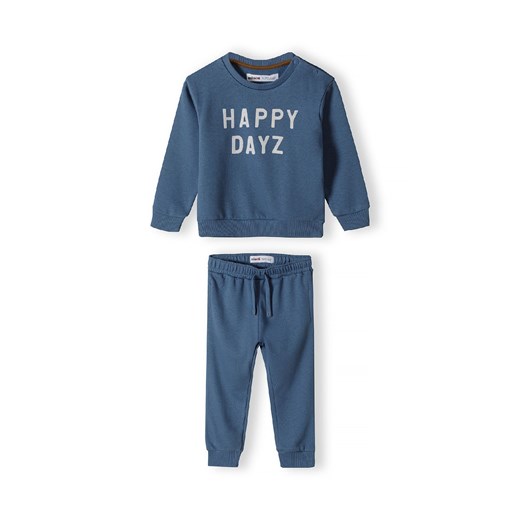 Komplet dresowy niemowlęcy Happy dayz- bluza i spodnie dresowe ze sklepu 5.10.15 w kategorii Dresy dla niemowlaka - zdjęcie 169713869