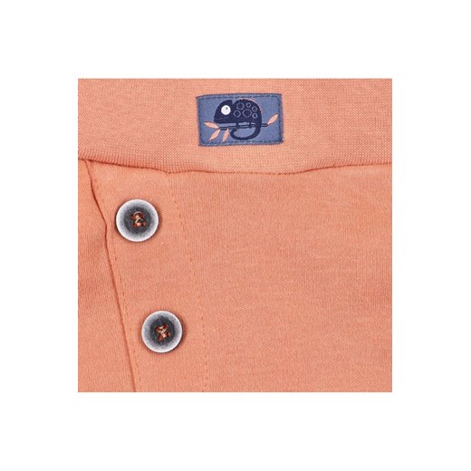 Pomarańczowe dwuwarstwowe spodnie z bawełny organicznej dla chłopca Nini 62 5.10.15