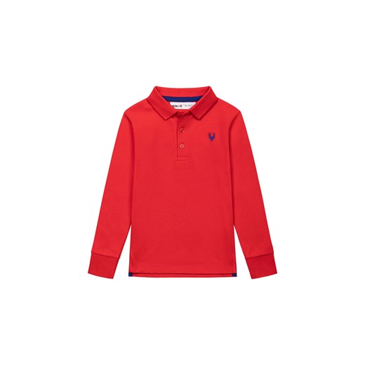 Bawełniana bluzka polo dla chłopca czerwona Minoti 98/104 5.10.15