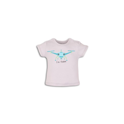 Bawełniany t-shirt niemowlęcy z nadrukiem ze sklepu 5.10.15 w kategorii Koszulki niemowlęce - zdjęcie 169714106