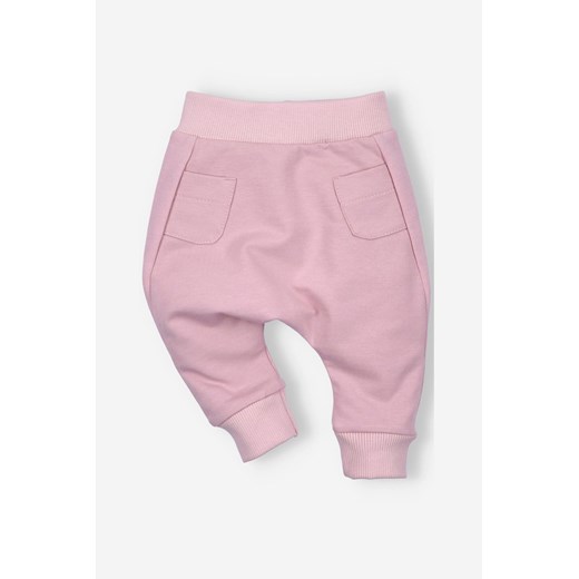 Spodnie niemowlęce z bawełny organicznej dla dziewczynki ze sklepu 5.10.15 w kategorii Spodnie i półśpiochy - zdjęcie 169714386