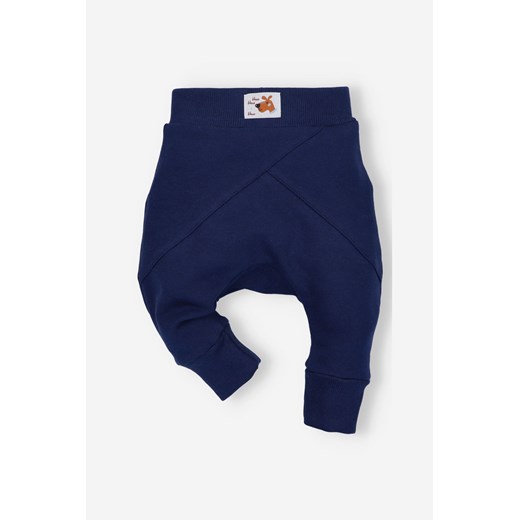 Spodnie niemowlęce z bawełny organicznej dla chłopca ze sklepu 5.10.15 w kategorii Spodnie i półśpiochy - zdjęcie 169714755