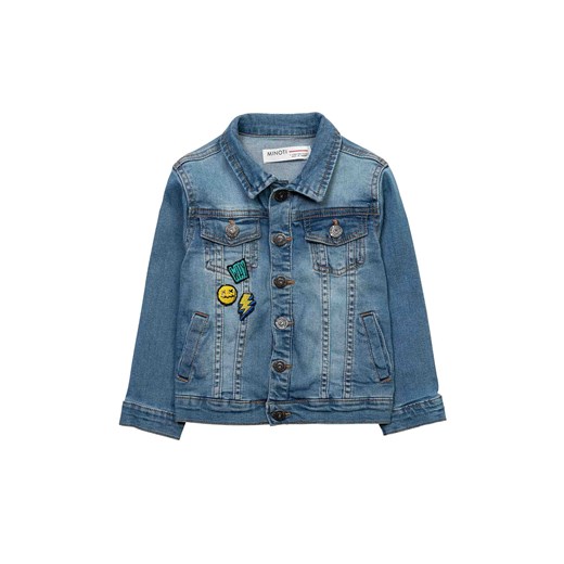 Kurtka jeansowa niemowlęca z naszywkami ze sklepu 5.10.15 w kategorii Kombinezony i kurtki - zdjęcie 169714806