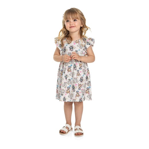 Sukienka z krótkim rękawem w zwierzaki ze sklepu 5.10.15 w kategorii Sukienki niemowlęce - zdjęcie 169714837