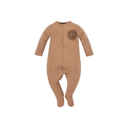 Bawełniany pajac niemowlęcy - brązowy ze sklepu 5.10.15 w kategorii Pajacyki - zdjęcie 169715349