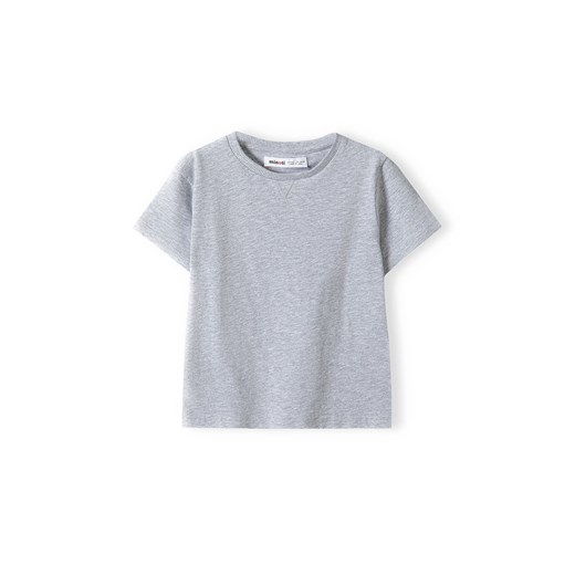 Szara koszulka dzianinowa basic dla chłopca ze sklepu 5.10.15 w kategorii T-shirty chłopięce - zdjęcie 169715689