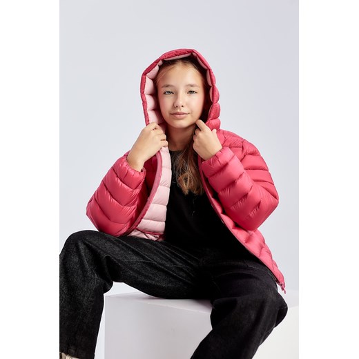 Różowa, lekka pikowana kurtka przejściowa dla dziewczynki - Limited Edition ze sklepu 5.10.15 w kategorii Kurtki dziewczęce - zdjęcie 169715739