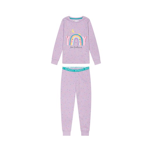 Piżama niemowlęca z długim rękawem fioletowa w kropeczki ze sklepu 5.10.15 w kategorii Piżamy dziecięce - zdjęcie 169715755