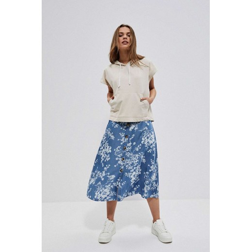 Długa rozkloszowana spódnica niebieska ze sklepu 5.10.15 w kategorii Spódnice - zdjęcie 169715918