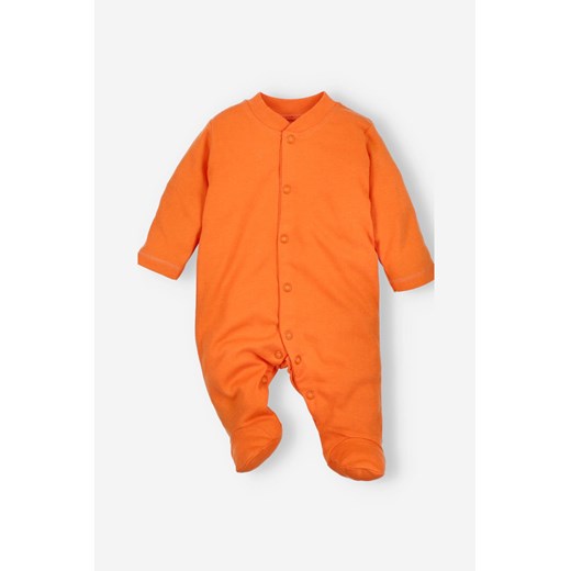 Pajac niemowlęcy z bawełny organicznej pomarańczowy Nini 68 5.10.15