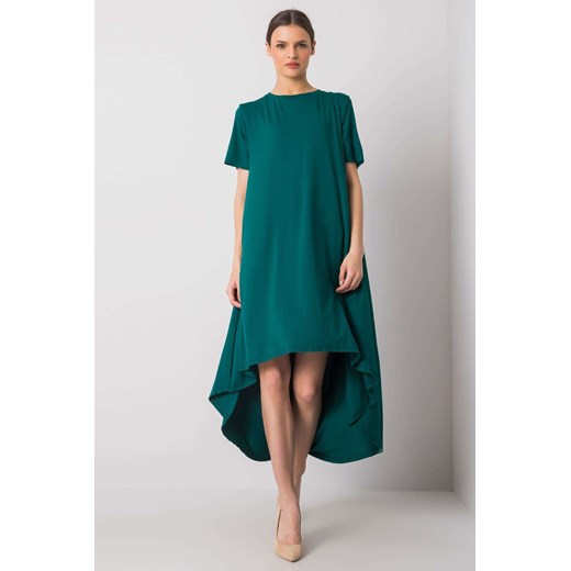 Ciemnozielona sukienka Casandra RUE PARIS ze sklepu 5.10.15 w kategorii Sukienki - zdjęcie 169716226