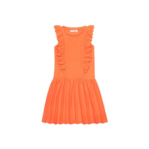 Pomarańczowa sukienka dla dziewczynki z falbankami Minoti 158/164 5.10.15