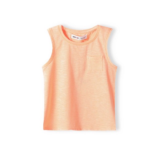 Różowa koszulka bez rękawów niemowlęca z kieszonką ze sklepu 5.10.15 w kategorii Koszulki niemowlęce - zdjęcie 169716585