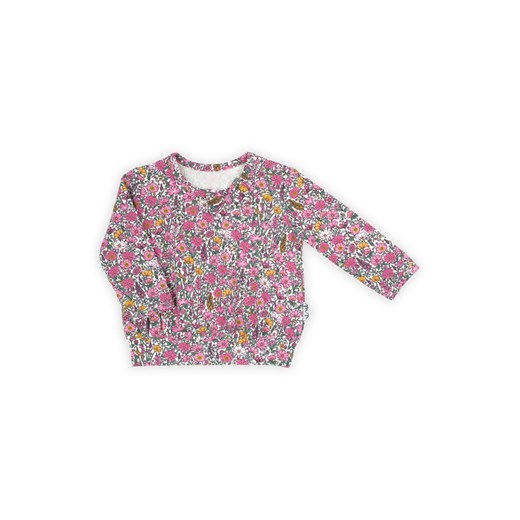 Bluzka bawełniana z długim rękawem w kwiatki Lea ze sklepu 5.10.15 w kategorii Bluzki dziewczęce - zdjęcie 169716808