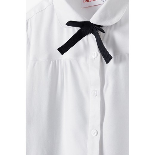 Elegancka biała koszula dla dziewczynki z kołnierzykiem Lincoln & Sharks By 5.10.15. 170 5.10.15
