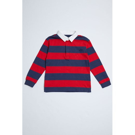 Bluzka dla dziecka w granatowo - bordowe paski - unisex - Limited Edition ze sklepu 5.10.15 w kategorii T-shirty chłopięce - zdjęcie 169716827