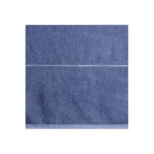 Niebieski ręcznik 70x140 cm z ozdobnym pasem Eurofirany 70x140 5.10.15