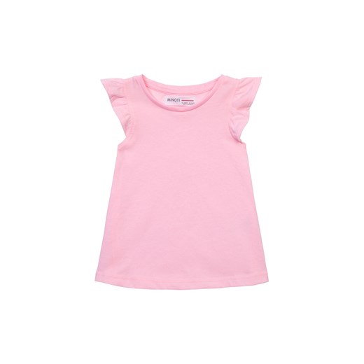 Różowa bluzka dzianinowa dziewczęca z falbankami ze sklepu 5.10.15 w kategorii Bluzki dziewczęce - zdjęcie 169717096