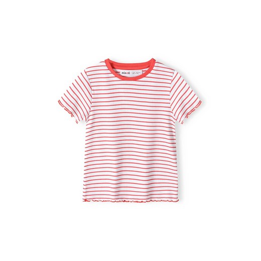Prążkowana bluzka dla dziewczynki w paski ze sklepu 5.10.15 w kategorii Bluzki dziewczęce - zdjęcie 169717138