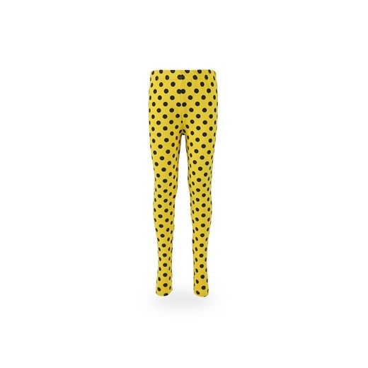 Dziewczęce legginsy żółte w grochy ze sklepu 5.10.15 w kategorii Spodnie dziewczęce - zdjęcie 169717299