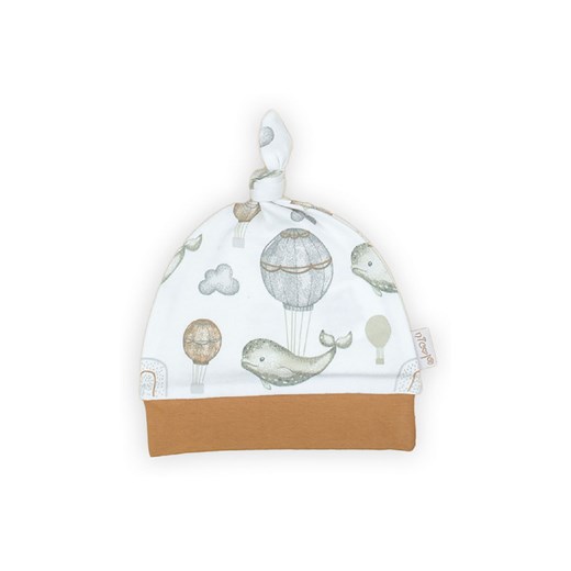 Bawełniana czapka niemowlęca - wieloryby i balony ze sklepu 5.10.15 w kategorii Czapki dziecięce - zdjęcie 169717387