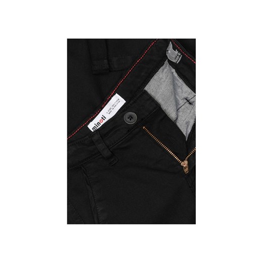 Czarne spodnie typu chinosy dla chłopca Minoti 92/98 5.10.15