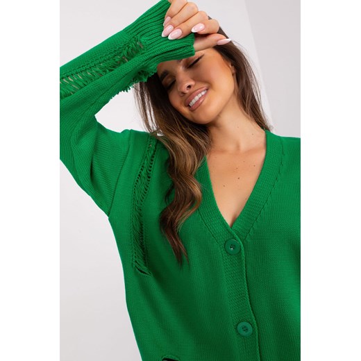 Zielony damski sweter rozpinany Badu one size 5.10.15
