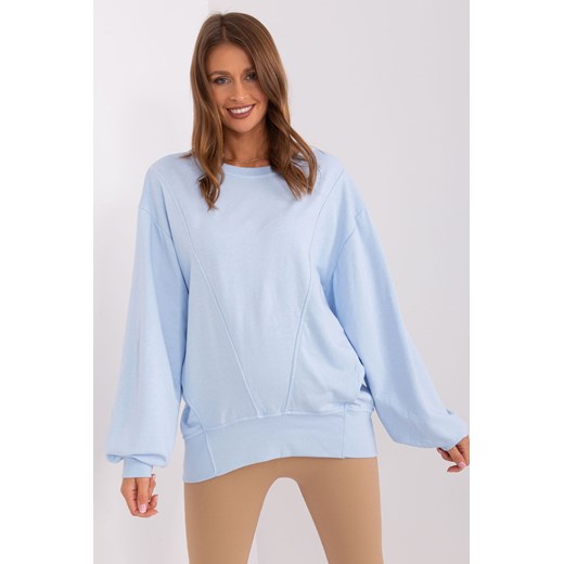 Damska bluza oversize jasny niebieski ze sklepu 5.10.15 w kategorii Bluzy damskie - zdjęcie 169717787