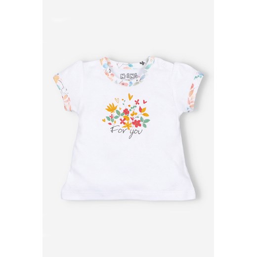 T-shirt niemowlęcy z bawełny organicznej dla dziewczynki ze sklepu 5.10.15 w kategorii Koszulki niemowlęce - zdjęcie 169717866