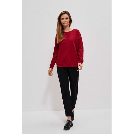 Czerwona bluza damska dresowa bawełniana ze sklepu 5.10.15 w kategorii Bluzy damskie - zdjęcie 169717888