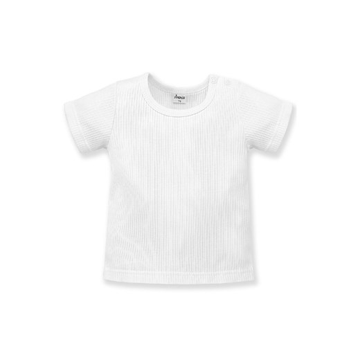 Podkoszulek z krótkim rękawem Lovely Day white prążkowany ze sklepu 5.10.15 w kategorii Koszulki niemowlęce - zdjęcie 169718007