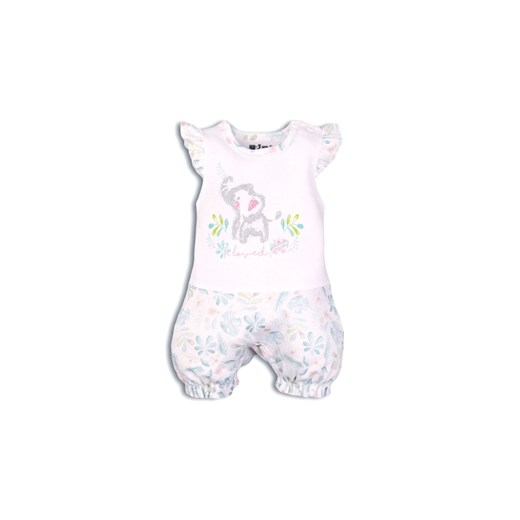 Bawełniany rampers niemowlęcy z ozdobnymi rękawkami ze sklepu 5.10.15 w kategorii Rampersy - zdjęcie 169718255