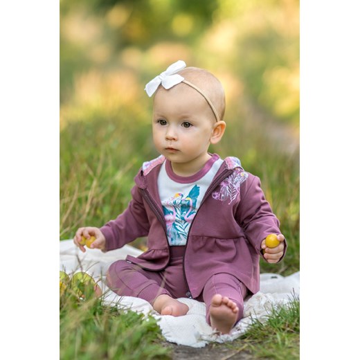 Bluza niemowlęca z bawełny organicznej dla dziewczynki ze sklepu 5.10.15 w kategorii Bluzy i swetry - zdjęcie 169719259