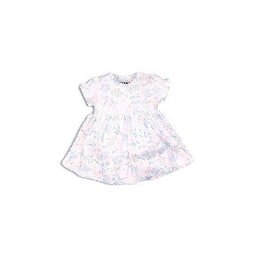 Bawełniana sukienka niemowlęca z motywem roślinnym ze sklepu 5.10.15 w kategorii Sukienki niemowlęce - zdjęcie 169719316