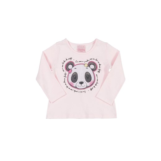 Różowa bluzka dla niemowlaka z Pandą ze sklepu 5.10.15 w kategorii Kaftaniki i bluzki - zdjęcie 169719479