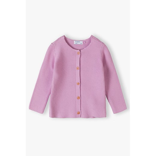 Różowy sweter niemowlęcy zapinany na guziki - 5.10.15. ze sklepu 5.10.15 w kategorii Bluzy i swetry - zdjęcie 169719635
