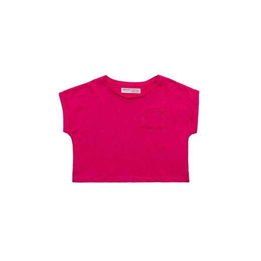 Różowy top bawełniany dla niemowlaka ze sklepu 5.10.15 w kategorii Koszulki niemowlęce - zdjęcie 169720139