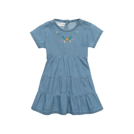 Bawełniana sukienka typu jeansowa dla niemowlaka ze sklepu 5.10.15 w kategorii Sukienki niemowlęce - zdjęcie 169720155
