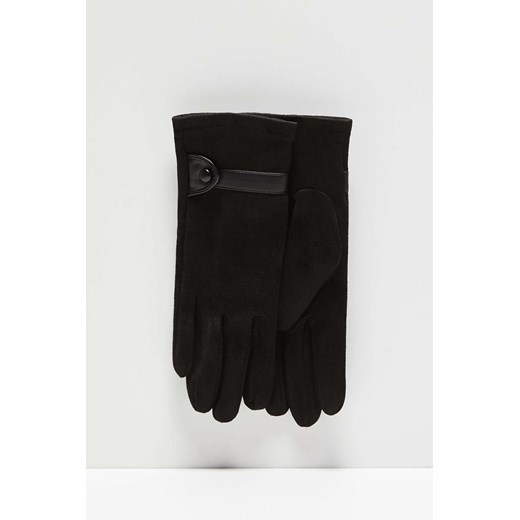 Moodo rękawiczki damskie z imitacji zamszu ze sklepu 5.10.15 w kategorii Rękawiczki damskie - zdjęcie 169720179
