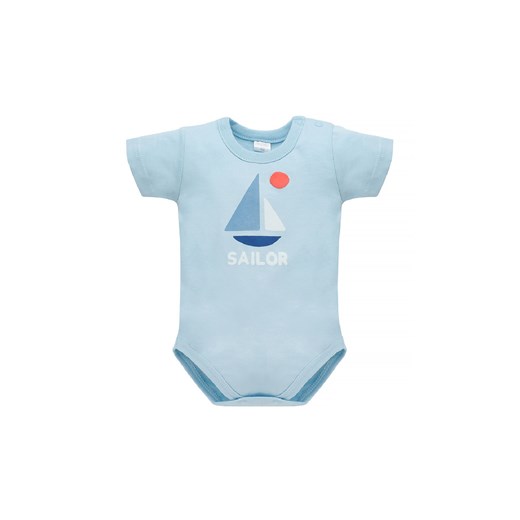 Body dla niemowlaka z krótkim rękawem Sailor niebieski ze sklepu 5.10.15 w kategorii Body niemowlęce - zdjęcie 169720647